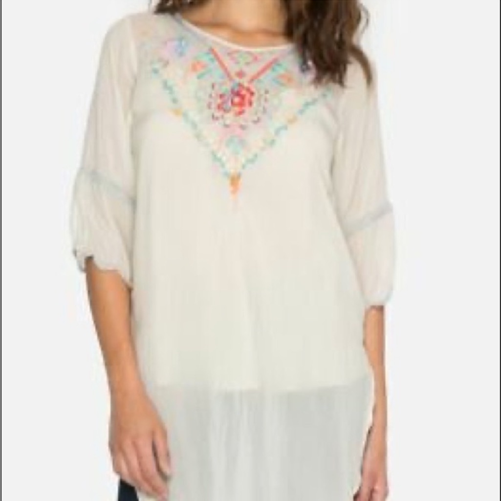 Johnny Was Brazillia Tunic Blouse, M